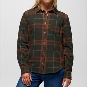 Prana Golden Canyon Flannel Shirt (Nori)